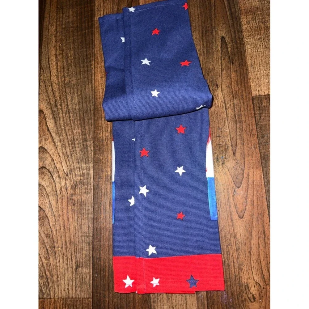 Kitchen Basics Red White Blue Popsicle Kitchen Towel